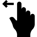 Swipe left icon